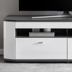 Loftscape Ensemble meubles TV Intento I (4 élém.) - Blanc brillant / Anthracite -Meubles TV muraux Soldes 1000288189 210827 12095800080 DETAILS P000000001000288189