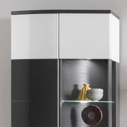 Loftscape Ensemble meubles TV Intento I (4 élém.) - Blanc brillant / Anthracite -Meubles TV muraux Soldes 1000288189 210827 12095800081 DETAILS P000000001000288189