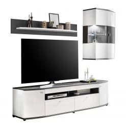 Loftscape Ensemble meubles TV Intento III (3 él.) - Blanc brillant / Anthracite 27 Loftscape Ensemble meubles TV Intento III (3 él.) - Blanc brillant / Anthracite -Meubles TV muraux Soldes 1000288375 210827 16504200013 DETAILS P000000001000288375