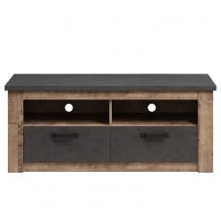 Trendteam Ensemble meubles TV Georgia (4 éléments) - Gris foncé / Imitation chêne rustique -Meubles TV muraux Soldes 1000300851 211015 125440000133 DETAILS P000000001000300851