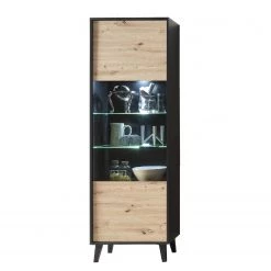 Norrwood Ensemble meubles TV Argenteuil I (4 él.) - Imitation chêne artisan / Noir -Meubles TV muraux Soldes 1000310663 211125 145324000045 DETAILS P000000001000310663