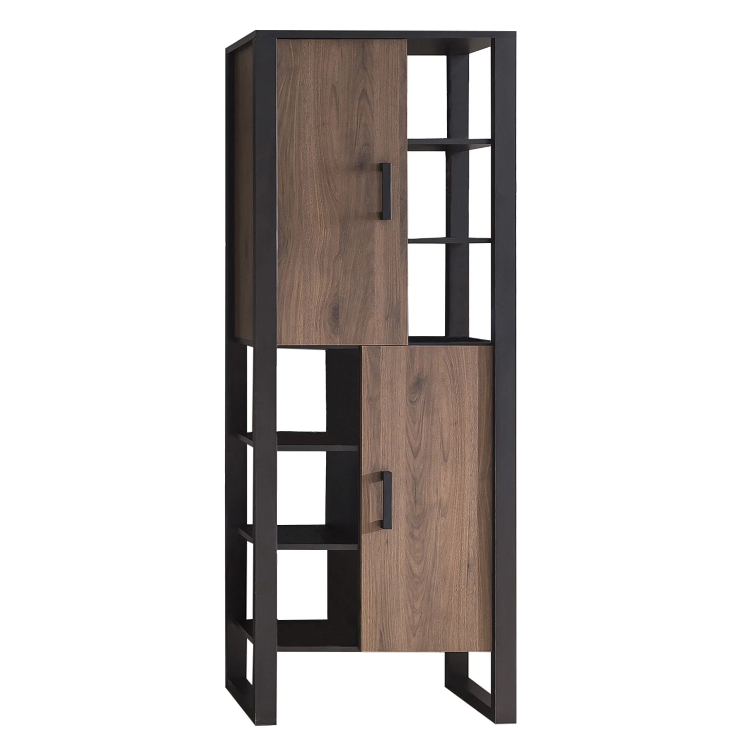 Red Living Ensemble meubles TV Norddal III (4 él.) - Imitation noyer / Noir 12 Red Living Ensemble meubles TV Norddal III (4 él.) - Imitation noyer / Noir – Image 10