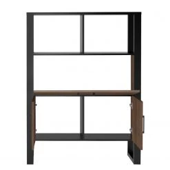 Red Living Ensemble meubles TV Norddal IV (3 élém.) - Imitation noyer / Noir -Meubles TV muraux Soldes 1000310668 211125 145554000124 DETAILS P000000001000310668