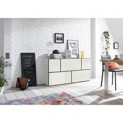 Now! by hülsta Ensemble now to go colour V (5 élém.) - Blanc pur brillant / Blanc neige -Meubles TV muraux Soldes 1000311268 211201 14485500270 MOOD DETAILS P000000001000311268 mood