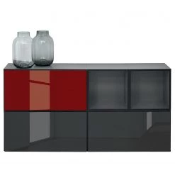 Now! by hülsta Ensemble now to go colour II (5 élém.) - Rubin brillant / Gris diamant brillant -Meubles TV muraux Soldes 1000311278 211201 14490000384 DETAILS P000000001000311278