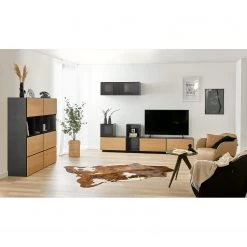 Now! by hülsta Ensemble now to go colour III (8 élém.) - Gris diamant brillant / Chêne naturel 21 Now! by hülsta Ensemble now to go colour III (8 élém.) - Gris diamant brillant / Chêne naturel -Meubles TV muraux Soldes 1000311284 211201 14490200416 MOOD DETAILS P000000001000311284 mood