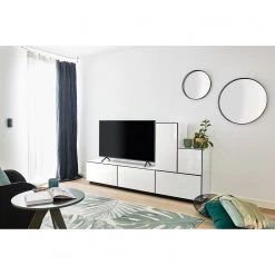 Now! by hülsta Ensemble now to go colour II (5 élém.) - Blanc pur brillant / Blanc neige 20 Now! by hülsta Ensemble now to go colour II (5 élém.) - Blanc pur brillant / Blanc neige -Meubles TV muraux Soldes 1000311290 211201 14490400465 MOOD DETAILS P000000001000311290 mood