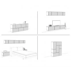 Now! by hülsta Ensemble now to go colour VI (7 élém.) - Blanc pur brillant / Blanc neige 14 Now! by hülsta Ensemble now to go colour VI (7 élém.) - Blanc pur brillant / Blanc neige -Meubles TV muraux Soldes 1000311292 211201 14490500972 SKETCH DETAILS P000000001000311292 sketch