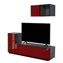 Now! by hülsta Ensemble now to go colour I (4 élém.) - Rubin brillant / Gris diamant -Meubles TV muraux Soldes 1000311303 211228 15381300047 DETAILS P000000001000311303