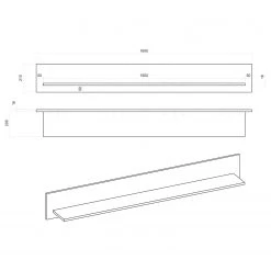 Loftscape Ensemble meubles TV Stonda VI (4 élém.) - Anthracite -Meubles TV muraux Soldes 1000314602 211209 12532500813 SKETCH DETAILS P000000001000314602 sketch