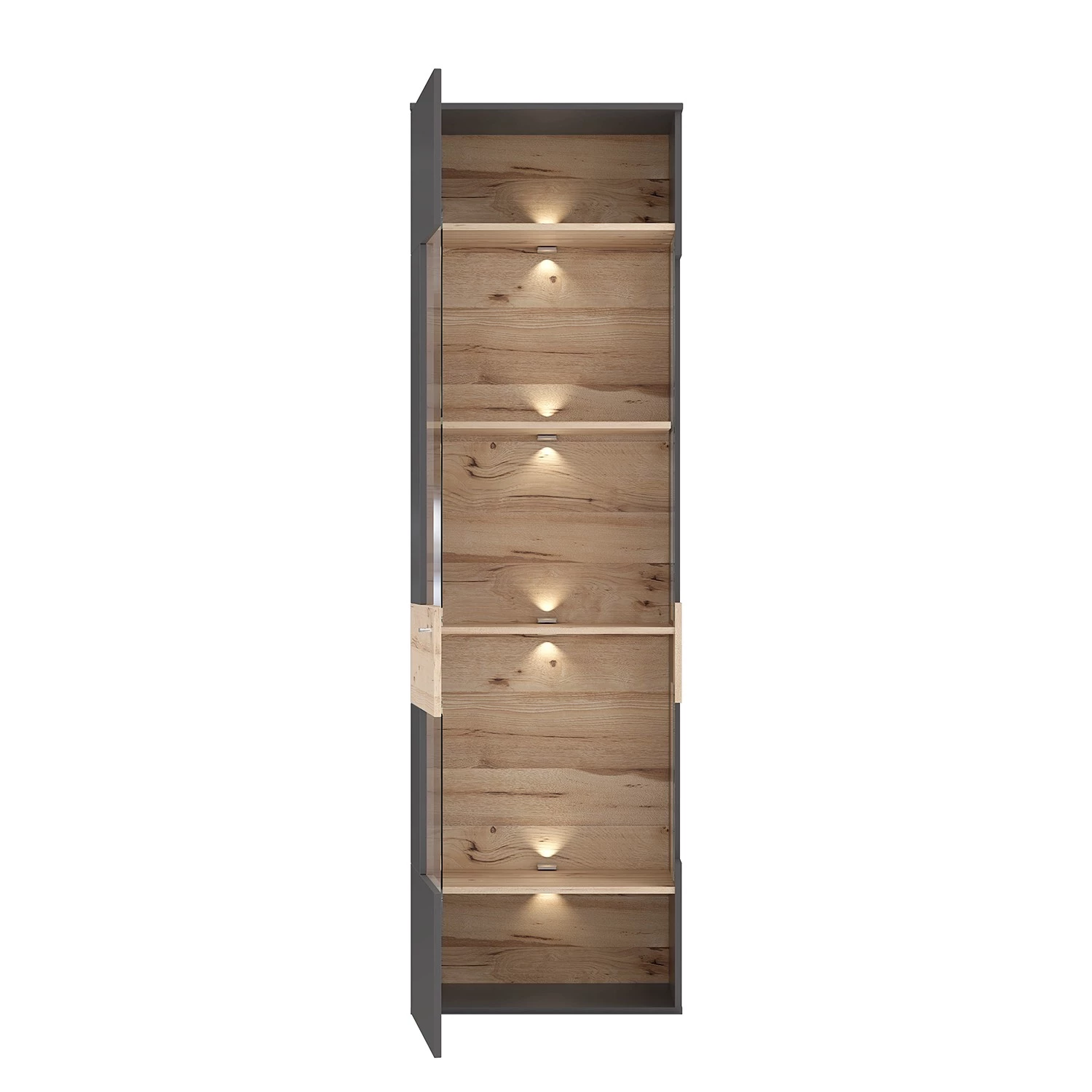 Loftscape Ensemble meubles TV Corey (4 éléments) - Avec éclairage - Imitation chêne / Gris 12 Loftscape Ensemble meubles TV Corey (4 éléments) - Avec éclairage - Imitation chêne / Gris – Image 10