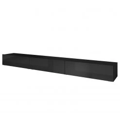 Loftscape Ensemble meubles TV Adschman (6 élém.) - Noir brillant / Noir mat -Meubles TV muraux Soldes 1000314945 211209 13334200072 DETAILS P000000001000314945