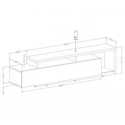 Loftscape Ensemble meubles TV Littor (3 éléments) - Imitation chêne / Anthracite 18 Loftscape Ensemble meubles TV Littor (3 éléments) - Imitation chêne / Anthracite -Meubles TV muraux Soldes 1000327453 220125 134131000501 SKETCH DETAILS P000000001000327453 sketch