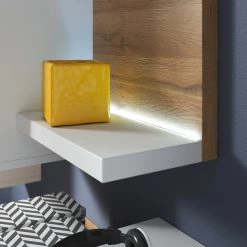 Loftscape Ensemble meubles TV Littor (3 éléments) - Blanc / Imitation chêne Grandson -Meubles TV muraux Soldes 1000327454 220125 13413300071 DETAILS P000000001000327454