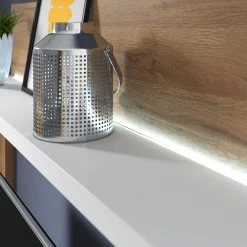 Loftscape Ensemble meubles TV Littor (3 éléments) - Blanc / Imitation chêne Grandson -Meubles TV muraux Soldes 1000327454 220125 13413300072 DETAILS P000000001000327454