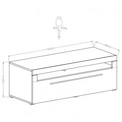 Loftscape Ensemble meubles TV Tyfta I (4 éléments) - Imitation chêne Grandson -Meubles TV muraux Soldes 1000327457 220125 13413500501 SKETCH DETAILS P000000001000327457 sketch