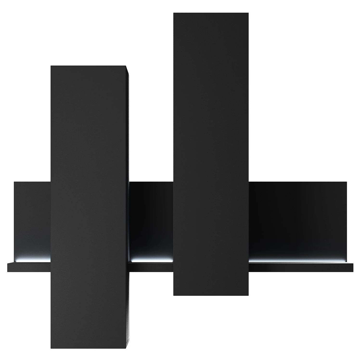 Loftscape Ensemble meubles TV Littor (3 éléments) - Noir 10 Loftscape Ensemble meubles TV Littor (3 éléments) - Noir – Image 8