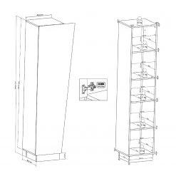 Fredriks Ensemble meubles TV Reedley (4 éléments) - Noir brillant 32 Fredriks Ensemble meubles TV Reedley (4 éléments) - Noir brillant -Meubles TV muraux Soldes 1000340456 220322 502 SKETCH DETAILS P000000001000340456 sketch