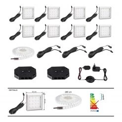 Fredriks Ensemble meubles TV Bylas (4 éléments) - Noir brillant 21 Fredriks Ensemble meubles TV Bylas (4 éléments) - Noir brillant -Meubles TV muraux Soldes 1000340457 220406 030 DETAILS P000000001000340457