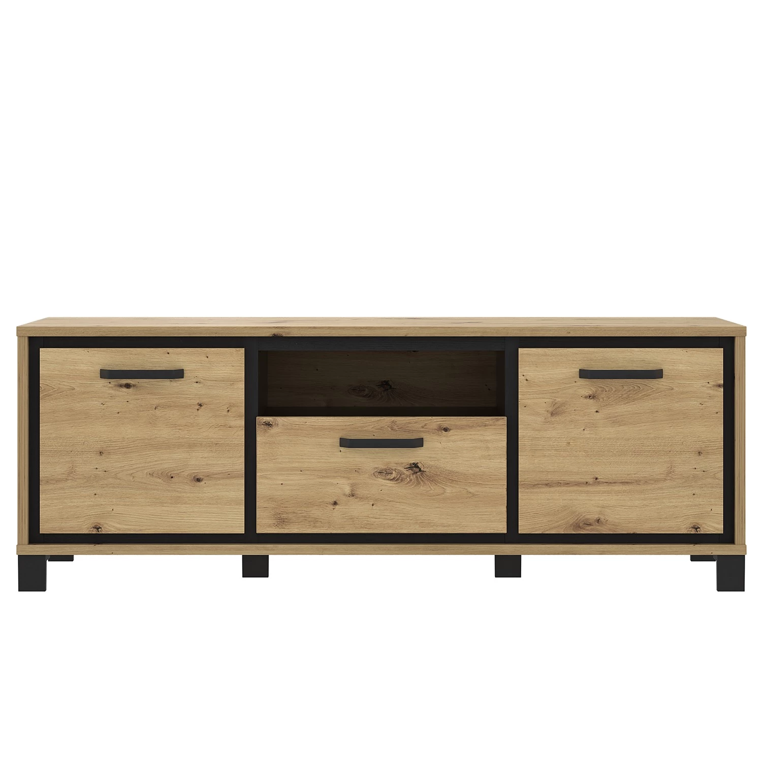 Loftscape Ensemble meubles TV Egan (4 éléments) - Imitation chêne artisan / Imitation chêne noir 11 Loftscape Ensemble meubles TV Egan (4 éléments) - Imitation chêne artisan / Imitation chêne noir – Image 9