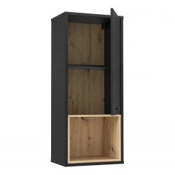 Loftscape Ensemble meubles TV Mazzo (4 éléments) - Noir / Imitation chêne artisan -Meubles TV muraux Soldes 1000341908 220331 070 DETAILS P000000001000341908