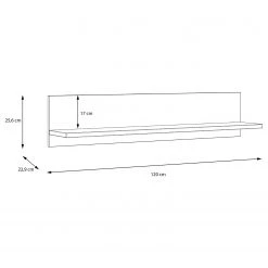 Loftscape Ensemble meubles TV Mazzo (4 éléments) - Noir / Imitation chêne artisan -Meubles TV muraux Soldes 1000341908 220331 502 SKETCH DETAILS P000000001000341908 sketch