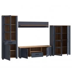 Ridgevalley Ensemble meubles TV Vassia II (4 élém.) - Imitation chêne Navy / Imitation chêne Riviera -Meubles TV muraux Soldes 1000344685 220414 055 DETAILS P000000001000344685