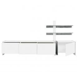 Loftscape Ensemble meubles TV Urban II (3 élém.) - Éclairage Éclairage  - Blanc / Imitation chêne gris -Meubles TV muraux Soldes 1000344692 220414 040 DETAILS P000000001000344692