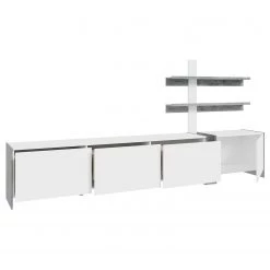 Loftscape Ensemble meubles TV Urban II (3 élém.) - Éclairage Éclairage  - Blanc / Imitation chêne gris -Meubles TV muraux Soldes 1000344692 220414 050 DETAILS P000000001000344692