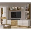 Loftscape Ensemble meubles TV Lahntal II (4 élém.) - Blanc brillant / Imitation chêne à nœuds -Meubles TV muraux Soldes 1000345464 220414 011 MOOD IMAGE P000000001000345464 mood