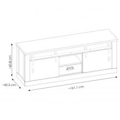 Ridgevalley Ensemble meubles TV Shutter III (3 él.) - Imitation chêne -Meubles TV muraux Soldes 1000348724 220505 501 SKETCH DETAILS P000000001000348724 sketch