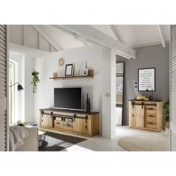 Ridgevalley Ensemble meubles TV Shutter II (3 élém.) - Imitation chêne -Meubles TV muraux Soldes 1000348730 220505 021 MOOD DETAILS P000000001000348730 mood