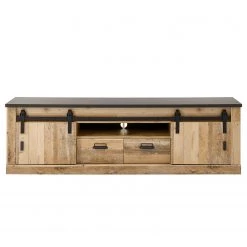 Ridgevalley Ensemble meubles TV Shutter II (3 élém.) - Imitation chêne -Meubles TV muraux Soldes 1000348730 220505 032 DETAILS P000000001000348730