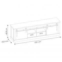 Ridgevalley Ensemble meubles TV Shutter II (3 élém.) - Imitation pin blanc -Meubles TV muraux Soldes 1000348731 220505 500 SKETCH DETAILS P000000001000348731 sketch
