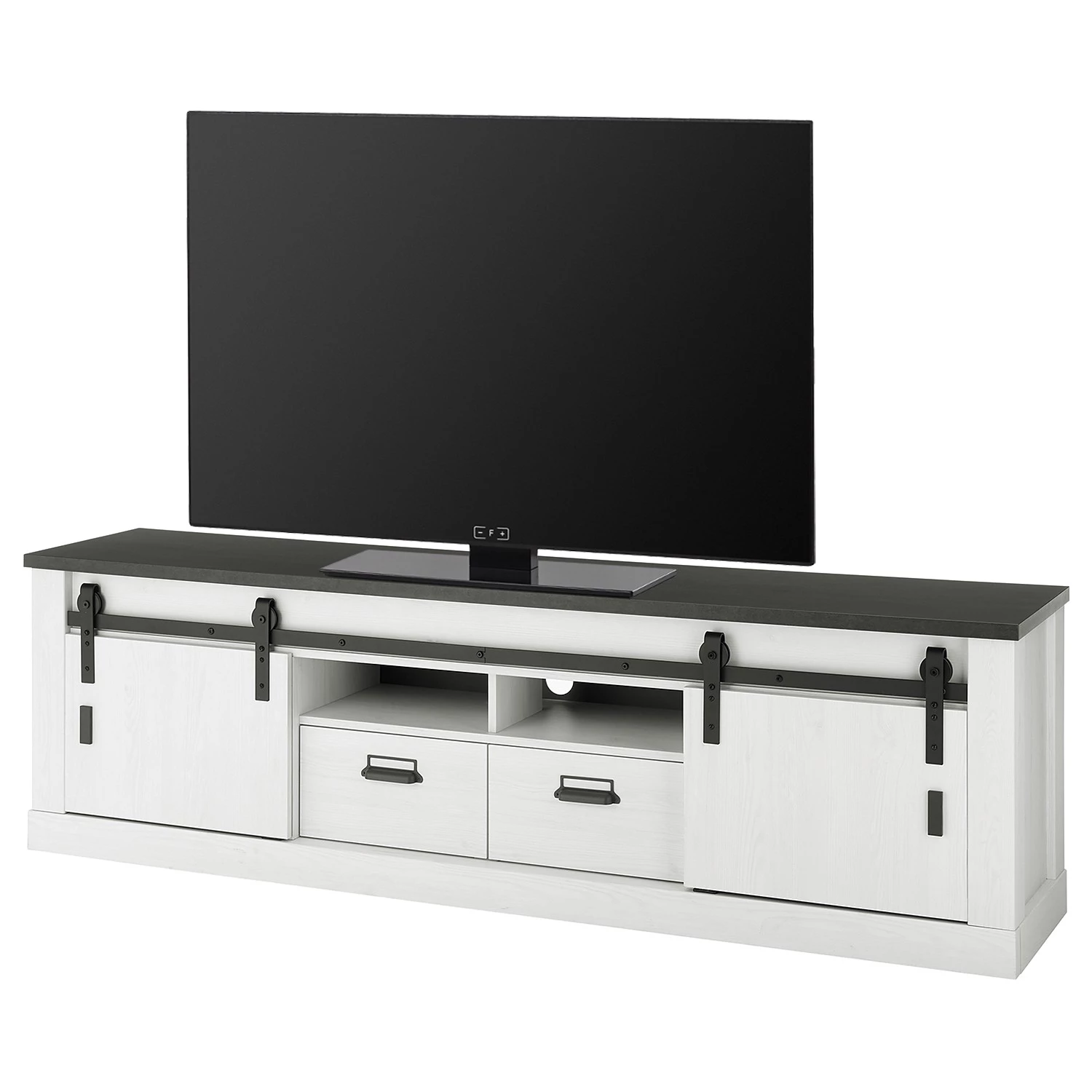 Ridgevalley Ensemble meubles TV Shutter V (3 élém.) - Imitation pin blanc 10 Ridgevalley Ensemble meubles TV Shutter V (3 élém.) - Imitation pin blanc – Image 8