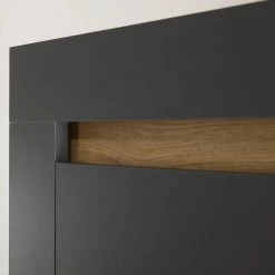 Loftscape Ensemble meubles TV Accra III (3 élém.) - Anthracite / Imitation chêne -Meubles TV muraux Soldes 1000348826 220506 039 DETAILS P000000001000348826