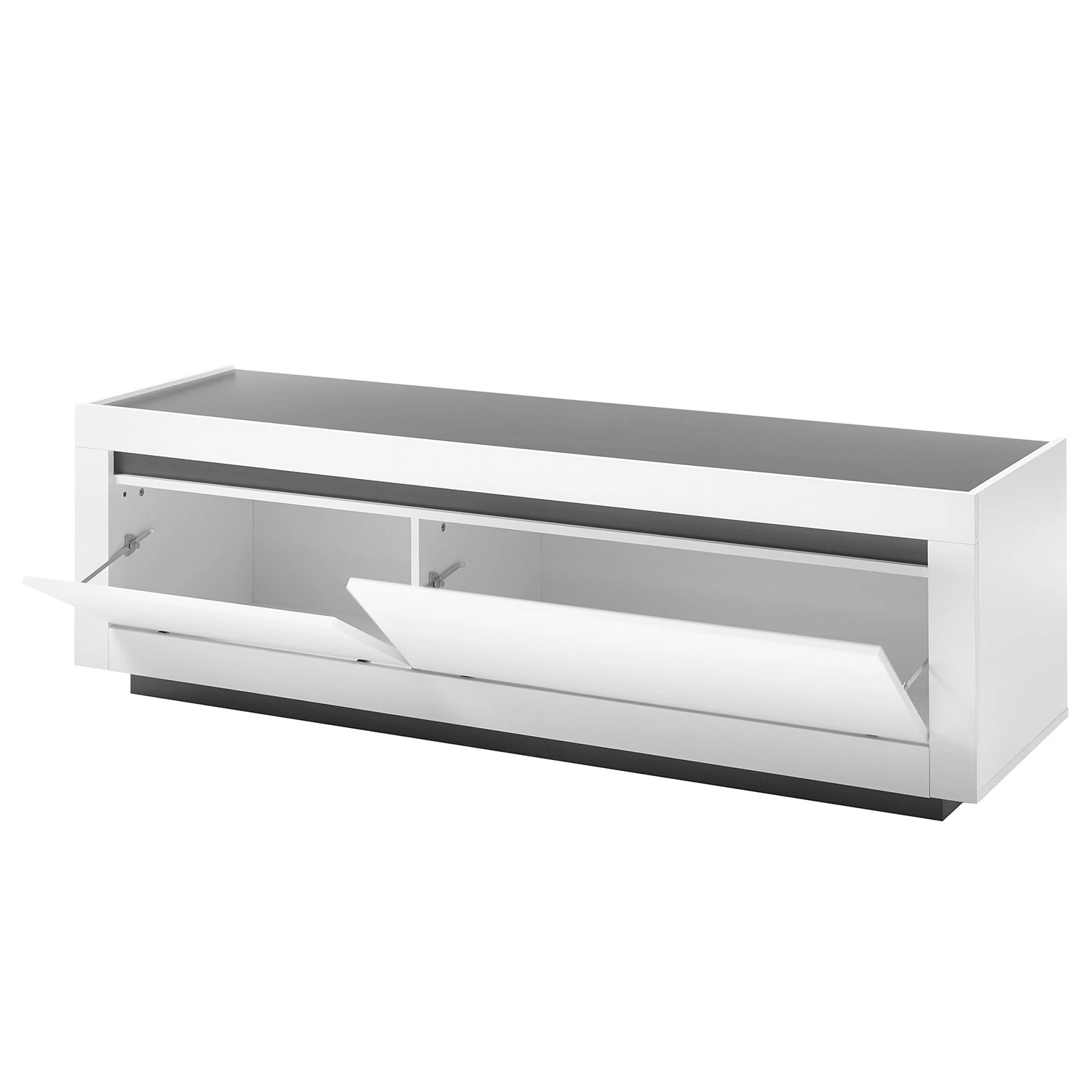 Loftscape Ensemble meubles TV Accra I (4 élém.) - Blanc / Anthracite 11 Loftscape Ensemble meubles TV Accra I (4 élém.) - Blanc / Anthracite – Image 9