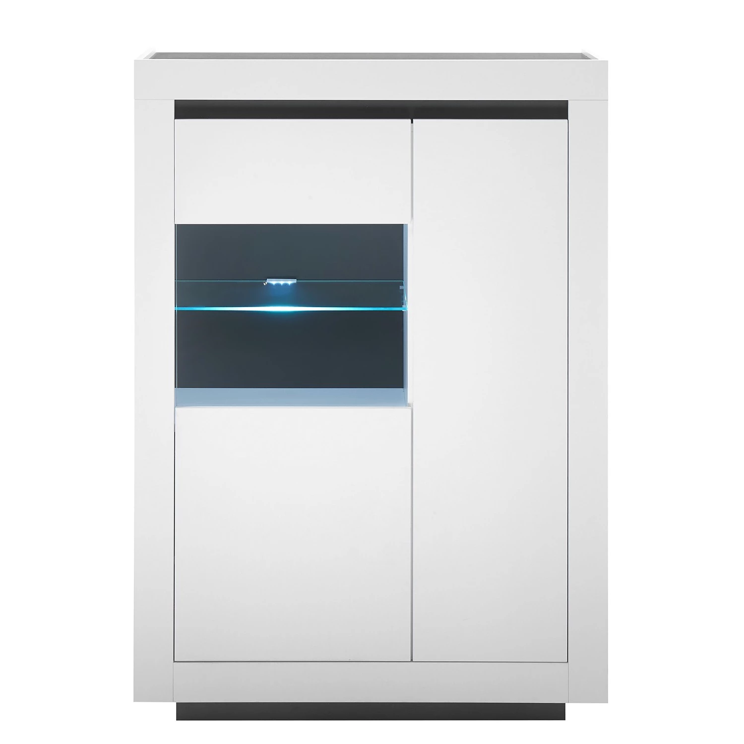 Loftscape Ensemble meubles TV Accra I (4 élém.) - Blanc / Anthracite 16 Loftscape Ensemble meubles TV Accra I (4 élém.) - Blanc / Anthracite – Image 14