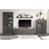 Loftscape Ensemble meubles TV Accra II (4 élém.) - Anthracite / Imitation chêne -Meubles TV muraux Soldes 1000348832 220506 011 MOOD IMAGE P000000001000348832 mood
