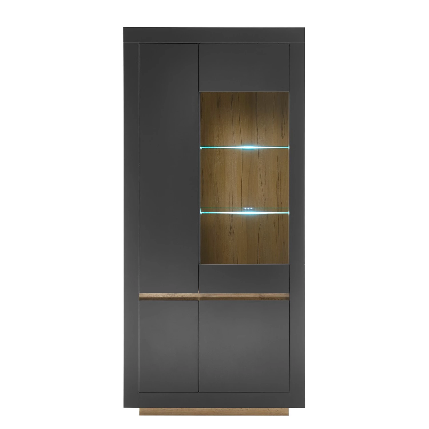 Loftscape Ensemble meubles TV Accra II (4 élém.) - Anthracite / Imitation chêne 17 Loftscape Ensemble meubles TV Accra II (4 élém.) - Anthracite / Imitation chêne – Image 15