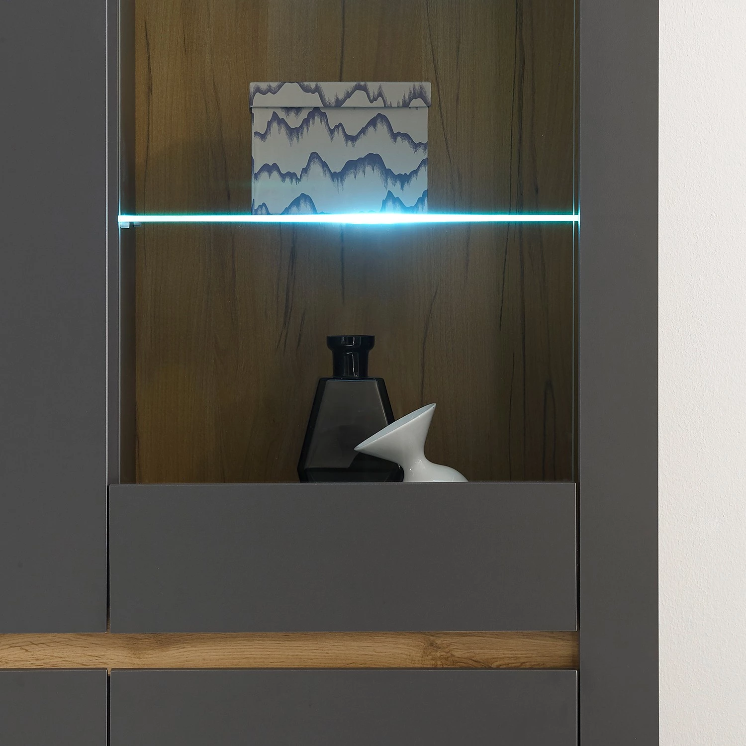 Loftscape Ensemble meubles TV Accra II (4 élém.) - Anthracite / Imitation chêne 21 Loftscape Ensemble meubles TV Accra II (4 élém.) - Anthracite / Imitation chêne – Image 19