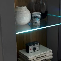 Loftscape Ensemble meubles TV Accra II (4 élém.) - Anthracite / Imitation chêne 47 Loftscape Ensemble meubles TV Accra II (4 élém.) - Anthracite / Imitation chêne -Meubles TV muraux Soldes 1000348832 220506 042 DETAILS P000000001000348832