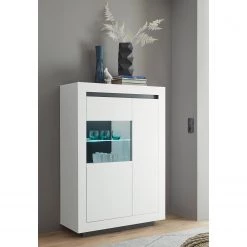 Loftscape Ensemble meubles TV Accra II (4 élém.) - Blanc / Anthracite -Meubles TV muraux Soldes 1000348833 220506 023 MOOD DETAILS P000000001000348833 mood