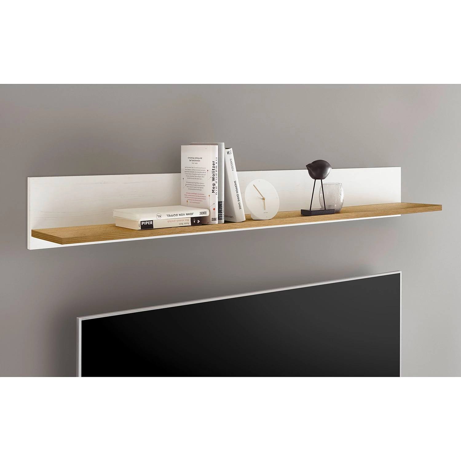 Ridgevalley Ensemble meubles TV Ollezy I (4 élém.) - Imitation pin blanc / Imitation chêne artisan 5 Ridgevalley Ensemble meubles TV Ollezy I (4 élém.) - Imitation pin blanc / Imitation chêne artisan – Image 3