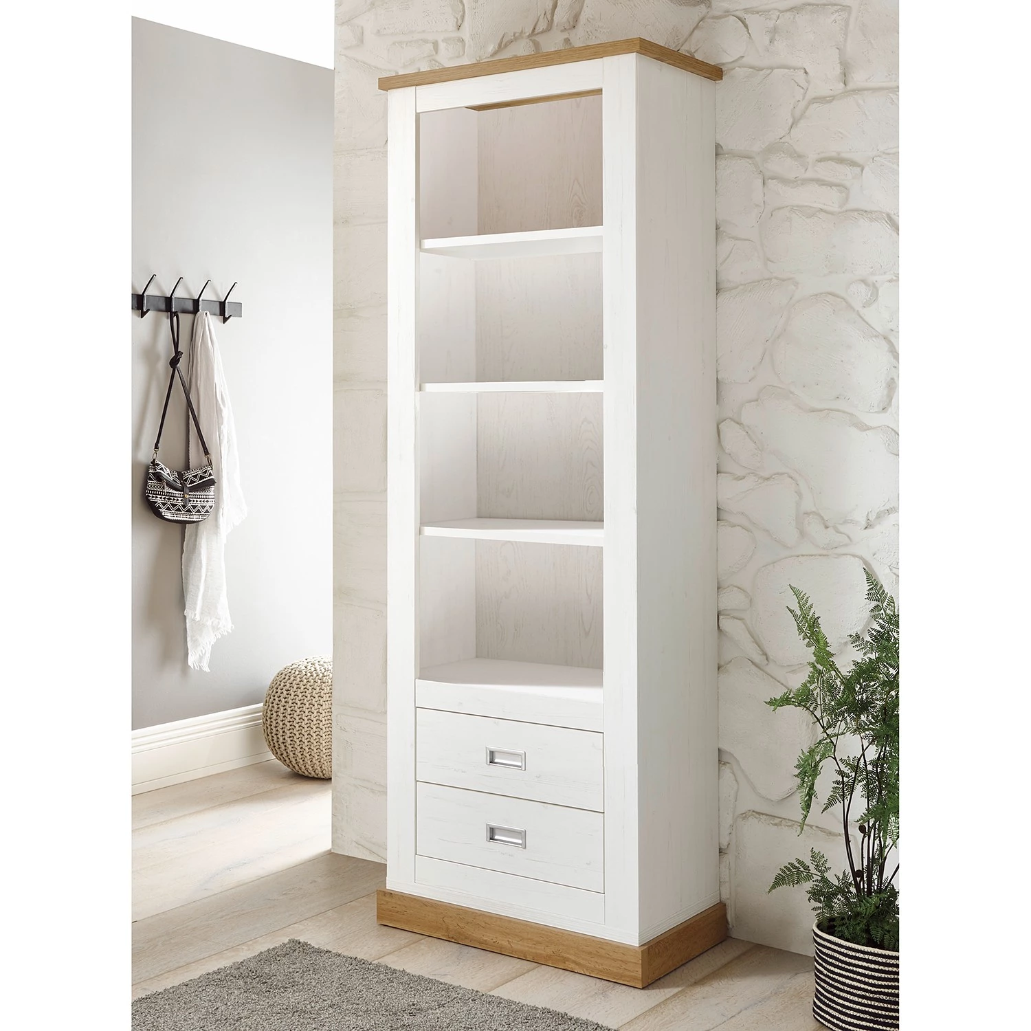 Ridgevalley Ensemble meubles TV Ollezy I (4 élém.) - Imitation pin blanc / Imitation chêne artisan 14 Ridgevalley Ensemble meubles TV Ollezy I (4 élém.) - Imitation pin blanc / Imitation chêne artisan – Image 12