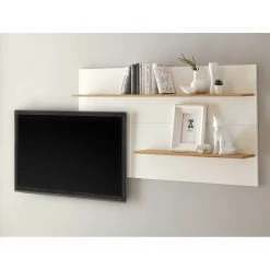 Norrwood Ensemble meubles TV Olon II (2 éléments) - Blanc -Meubles TV muraux Soldes 1000350330 220517 022 MOOD DETAILS P000000001000350330 mood