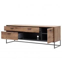 Red Living Ensemble meubles TV Meevoo V (3 élém.) - Imitation chêne rustique / Graphite -Meubles TV muraux Soldes 1000352091 220516 033 DETAILS P000000001000352091