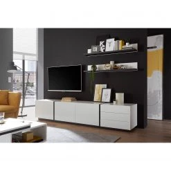 Loftscape Ensemble meubles TV Muuga (3 éléments) - Blanc / Gris -Meubles TV muraux Soldes 1000356494 220608 020 MOOD DETAILS P000000001000356494 mood