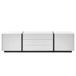 Loftscape Ensemble meubles TV Muuga I (4 éléments) - Blanc / Gris -Meubles TV muraux Soldes 1000356496 220608 037 DETAILS P000000001000356496