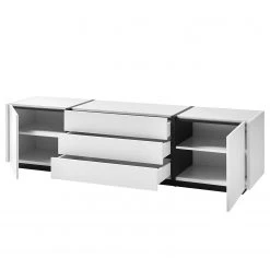 Loftscape Ensemble meubles TV Muuga I (4 éléments) - Blanc / Gris -Meubles TV muraux Soldes 1000356496 220608 038 DETAILS P000000001000356496